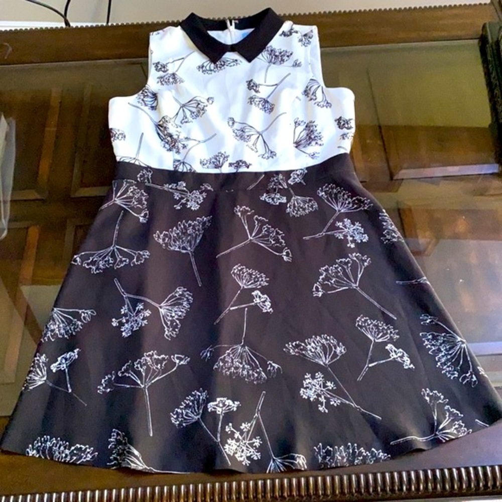 Nwot. Cece Dandelion Print Colorblock A-Line Dress - image 5